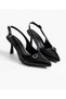 Women's Patent Leather Biyana Model Buckle Detailed Evening Dress Stiletto Classic Heeled Shoes
