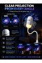 2-in-1 Galaxy Projector & Night Light with 6 Projection Films, HD Starry Sky & Milky Way Projector - 4
