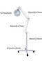 LED Magnifying Lamp, Facials Estheticians Magnifier Eyelash Extension Reading Stand Beauty Salon With Led Lighting Glass Magnifying Cosmetic Lamp, Height 90-160 cm, Voltage 100-120V/60HZ - 2