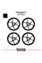 Bajaj Dominar 400 Wheel Rim Strip – Half Rim Cover & D400 Lettering Sticker Set - 2