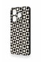 Tecno Spark 10 Pro Compatible Floral Motif Checkered Pattern Silicone Case - 4