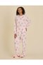Senior Girls Pink Printed Marie the Cat Pyjama Set