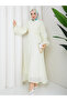 Buttoned Front Belted Lined Hijab Dress Rc6060