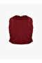 Slim Fit High Neck Sleeveless Tulle Detailed Blouse