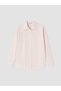 Peak New Season Pink Striped Oversize Women's Shirt - 5