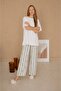 Women's 100% Cotton Patterned Oversize Pajama Set - 2
