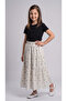 Girl's Patterned Maxi Skirt, Hijab Cotton Skirt, 7-14 Years Old