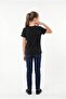 Girl's Regular Cotton Crew Neck Short Sleeve Printed T-Shirt 22983 - 4