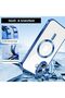 iPhone 16 Magsafe Compatible Transparent Camera Lens Protected Shock-Absorbing Silicone Phone Case - 3