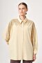 Women's Shoulder Stone Embellished Shirt Yellow 31434 - 4