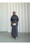 Tencel Fabric Belt Detailed Hijab Dress - Long |   140 cm |   Compatible with Size 1-2 (36/44)
