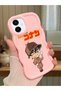 Samsung Galaxy A06 Compatible Case Camera Protector Pink Silicone Couple Phone Case Conan Pattern