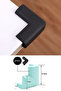Biishe ®   Rubber Baby Child Table Coffee Table Unit Edge Corner Impact Protector Safety Kit - 2