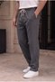 Men's Smoked Muslin Look Baggy Trousers Loose Fit Comfortable Casual Trousers - 2