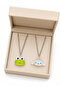Cute Frog and Dog Figured Double Children's Necklace Gift Jewelry Set - 2