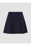 Alita City Farkıyla Koor Sport Navy Blue Plain Mini Women's Shorts Skirt - 6