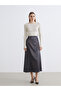 Original Patterned Satin Skirt