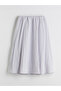 Two Mt Shop Quality Textured A-Line Skirt with Elastic Waistband - 2