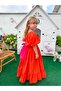 Li̇ya Long Girls' Dress-Orange - 2