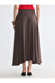 Original Buy Belted A-Line Pleated Skirt - 3