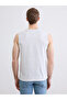 Original Oval Collar Printed Men's Sleeveless T-Shirt - 4
