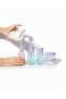 Portable 5-Piece Travel Bathroom Set Transparent Cosmetic Containers - 5