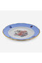 Flores Gold Decorated Blue Porcelain Cake Plate 19 cm - 5