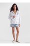 Rmz Gi̇yi̇m Farkiyla Hooded Loose Fit Women's Zipper Sweatshirt - 2