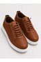 Men's Tan Daily Flexible Comfortable Stitched Lightweight Poly Sole Walking Guaranteed Sports Shoes - 4