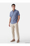 Ozmarka New Season Indigo Regular Fit Canvas Men's Shirt - 2