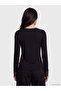 Lcw Vision Black Crew Neck Lace Detailed Women's Bodysuit - 4