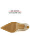 Suzanna Beige Genuine Calfskin Pointed Toe Classic Thin Heeled Stiletto Shoes - 6