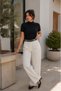 Women's Short Sleeve Bodysuit Half Turtleneck - Viscose - Super Quality - 2