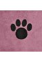 مجموعة روب الحمام للحيوانات الأليفة، بتصميم Trellis Paw Print، روب استحمام من الألياف الدقيقة الماصة مع إغلاق قابل للتعديل - 2