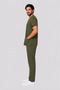 Men's Envelope Collar Short Sleeve Color Optioned Flexible Cotton Linda Fabric Scrubs Suit Uniform - 4