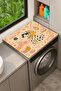 Clothes Dryer Top Organizer Mat Liquid-Proof Cover Polka Dot Foam