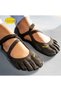 Vibram Five-Finger Barefoot Footwear for Ladies, Soft Anti Slip Sole Indoor Trainers for Yoga Pilates Dancing General Fitness, VSOUL, Black - 4
