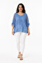 Women's Starfish Embroidered Silk Fabric Blouse - 4