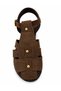 Women's Suede Textured Closed Front Flat Sole Comfortable Stylish Daily Sandals - 7