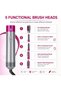 5 in 1 Hair Styler & Blow Dryer Brush, Hot Air Brush Set for Women with Curling Wand, Volumizer, Straightener & Dryer Attachments, Ionic Hair Dryer Brush for Salon Blowout, Smooth Curls & Frizz Contro - 4