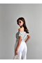Women's Off-Shoulder Polka Dot Gathered Blouse - 3