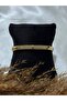 Steel Cuff Bracelet with Zircon Stone Detail - 3