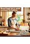 2-Pack Reusable Beeswax Linen Bread Bags, Plastic-Free Moisture-Proof Food Storage Bags with Zip Closure (Brown Leaf) - 5