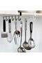 Wrought iron storage cabinets, multi-functional storage racks, hooks, wardrobe end racks, nail-free kitchen cabinets - 2