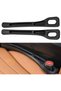 Universal Car Seat Storage Box Set of 2 Made of PU Leather - Black, for Organizing Mobile Phones, Keys, and Small Items