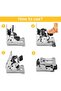 Folding table legs 90° hinges - 4 self-locking hinges with screws, suitable for various furniture, such as: - 3