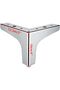 10cm metal sofa legs, 4-pack, modern furniture legs, sofa legs, DIY furniture lift legs, replacement legs for TV cabinets and sofas, silver. - 2