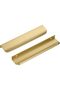 10-pack of concealed aluminum alloy cabinet door and drawer handles, gold finish, 200mm total length