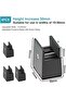 Adjustable furniture risers, set of 4, sturdy aluminum construction with felt protection - 3