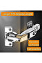 4-Set 35mm 180-Degree Soft-Close Concealed Cabinet Hinges, 3D Adjustable Hidden Self-Closing Hinges for Folding Cabinets - 2